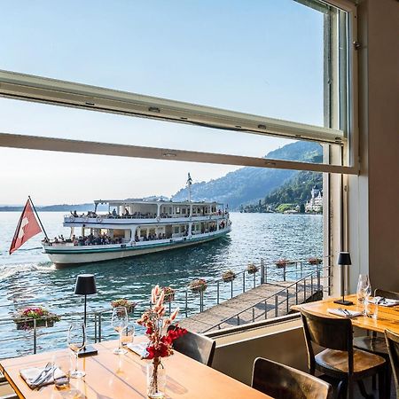 Hotel Terrasse Am See Vitznau Exterior foto