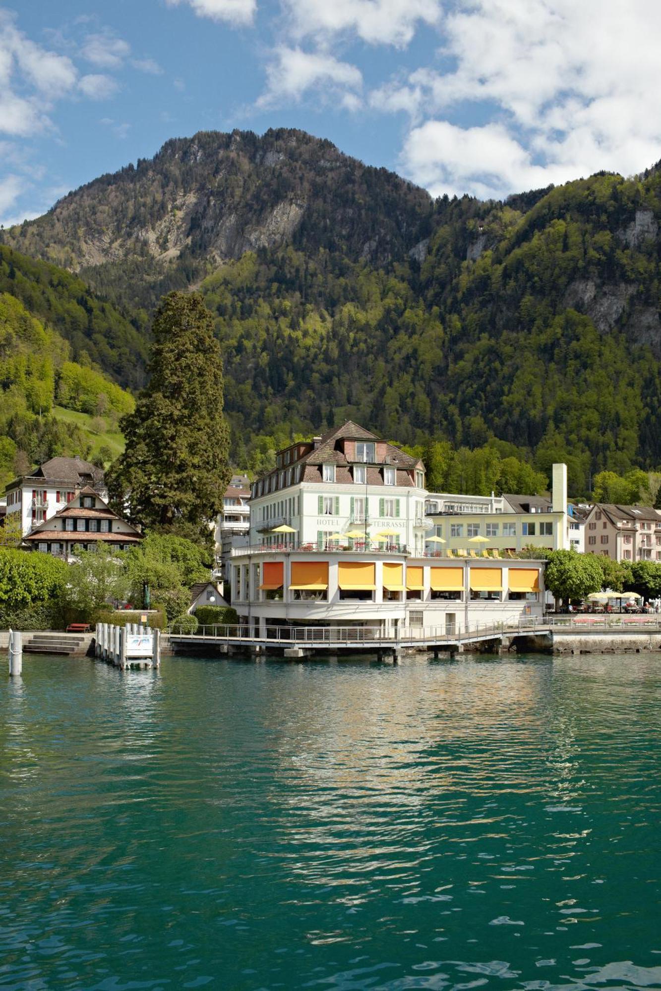 Hotel Terrasse Am See Vitznau Exterior foto